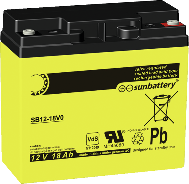 VdS Akkumulator 12 V, 18 Ah