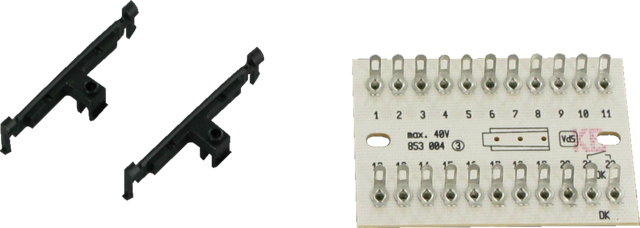 Löt-Anschlussleiste 10 Doppeladern