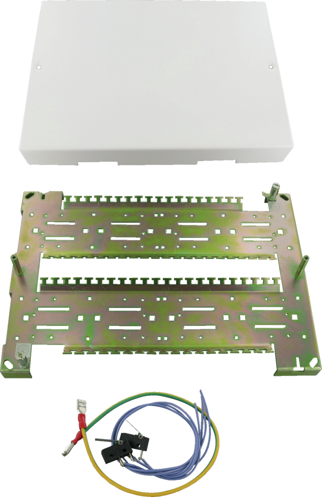 Metallverteiler Leergehäuse für 8 Verteilerleisten VdS C