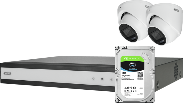 ABUS Analog HD Videoüberwachung 6-Kanal Hybrid Komplettset