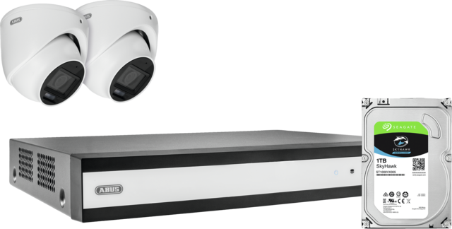 ABUS Analog HD Videoüberwachung 6-Kanal Hybrid Komplettset