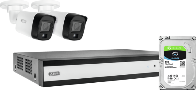 ABUS Analog HD Videoüberwachung 6-Kanal Hybrid Komplettset