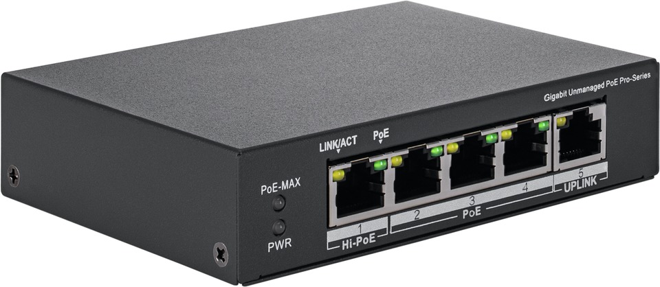 4-Port PoE Gigabit Switch