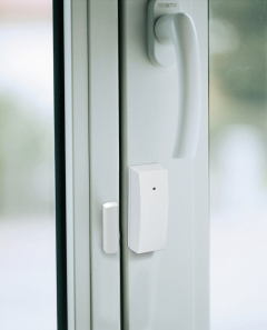 Détecteur sans fil  d’aperture, blanc Exemple d'utilisation