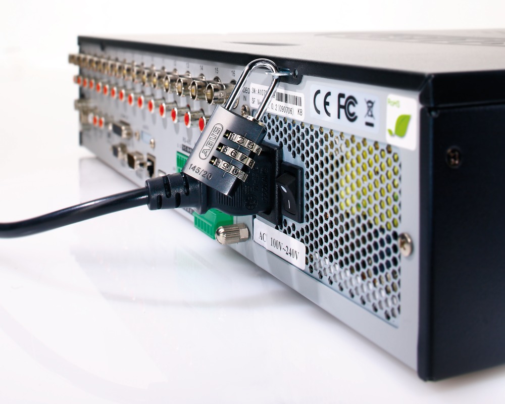 Recorder padlock Example of application