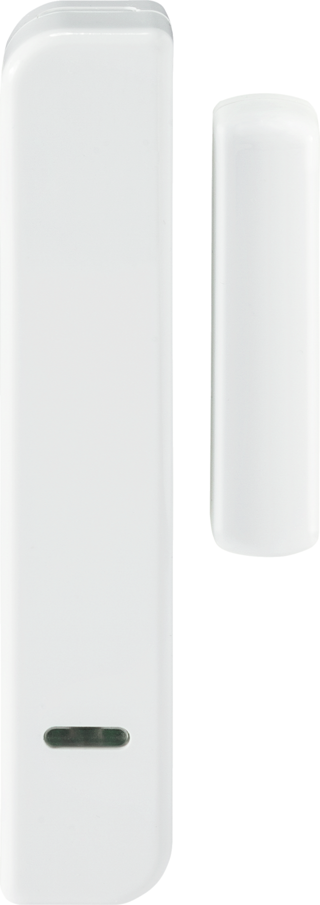 Détecteur d'ouverture sans fil Secvest étroit (blanc) vue frontale