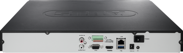 8-channel network video recorder (NVR) back view