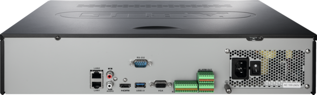 16-channel network video recorder (NVR) back view