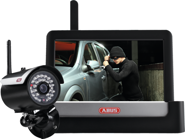 7" Home Video Surveillance Set Touch & App front view