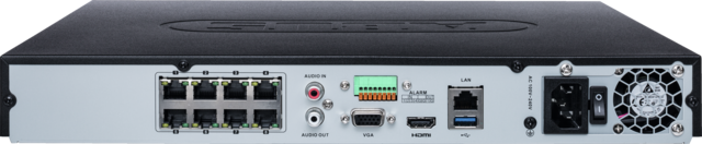 8-kanaals PoE Netwerk Videorecorder (NVR)