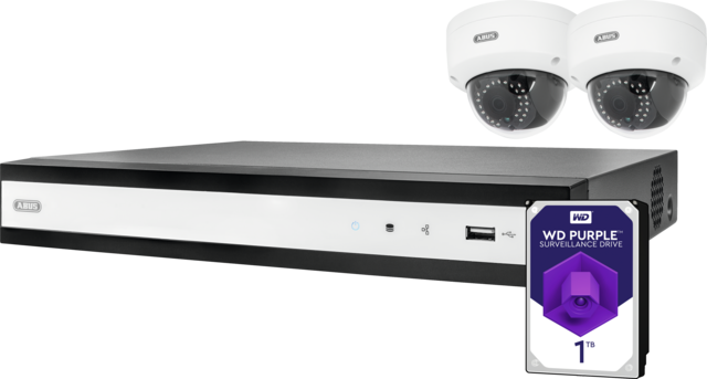 Vidéosurveillance ABUS IP Kit complet PoE 4 canaux