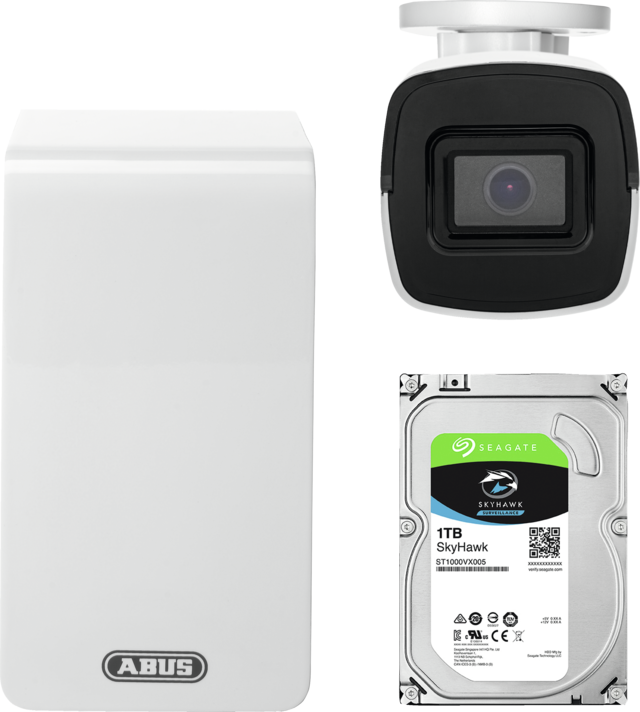 ABUS IP video surveillance 6-Channel Wi-Fi complete set