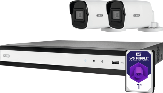 ABUS IP video surveillance 4-Channel PoE complete set