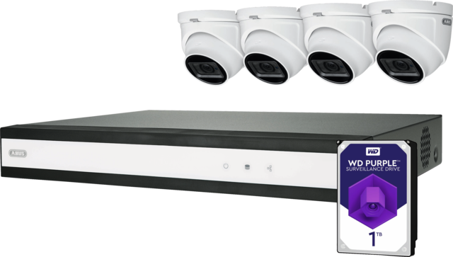 ABUS Analog HD Videoüberwachung 8-Kanal Hybrid Komplettset