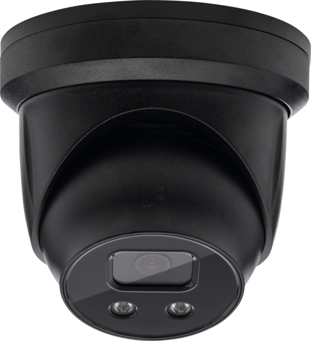 IP Spherical Dome 8 MPx Black (2.8mm)