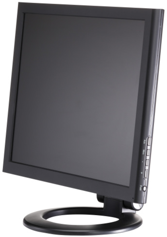 19" TFT Color Monitor left view