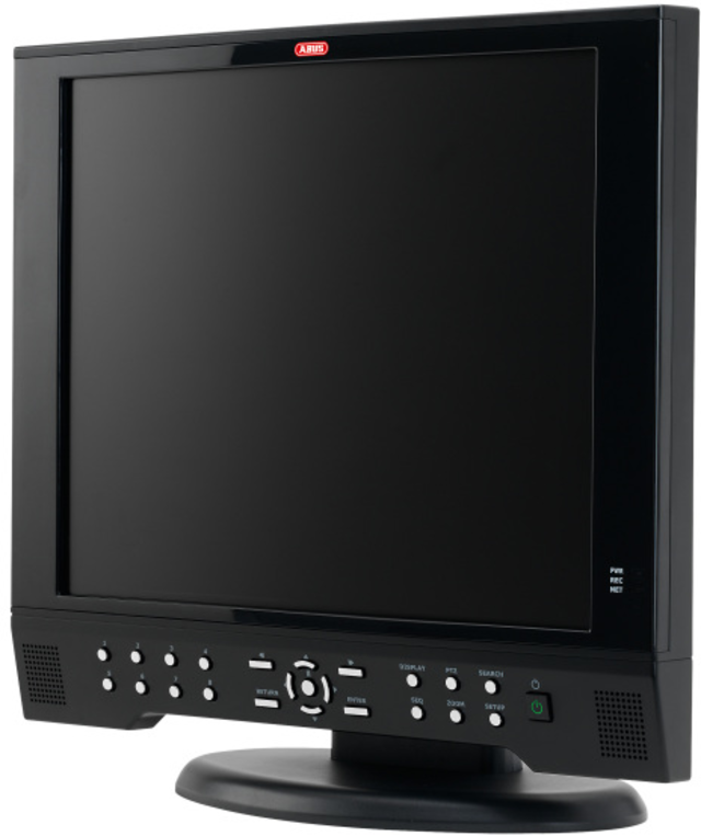 8-channel 19'' combo digital recorder front view left