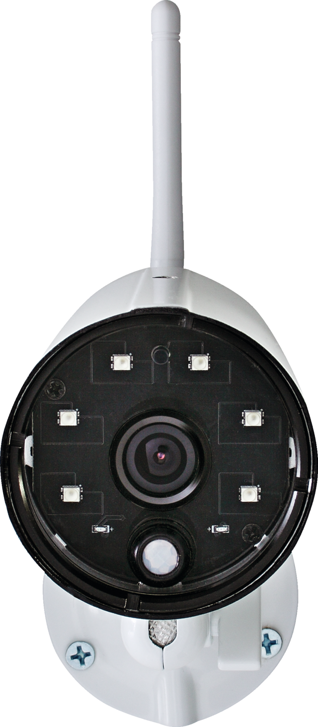 Wireless outdoor camera front view