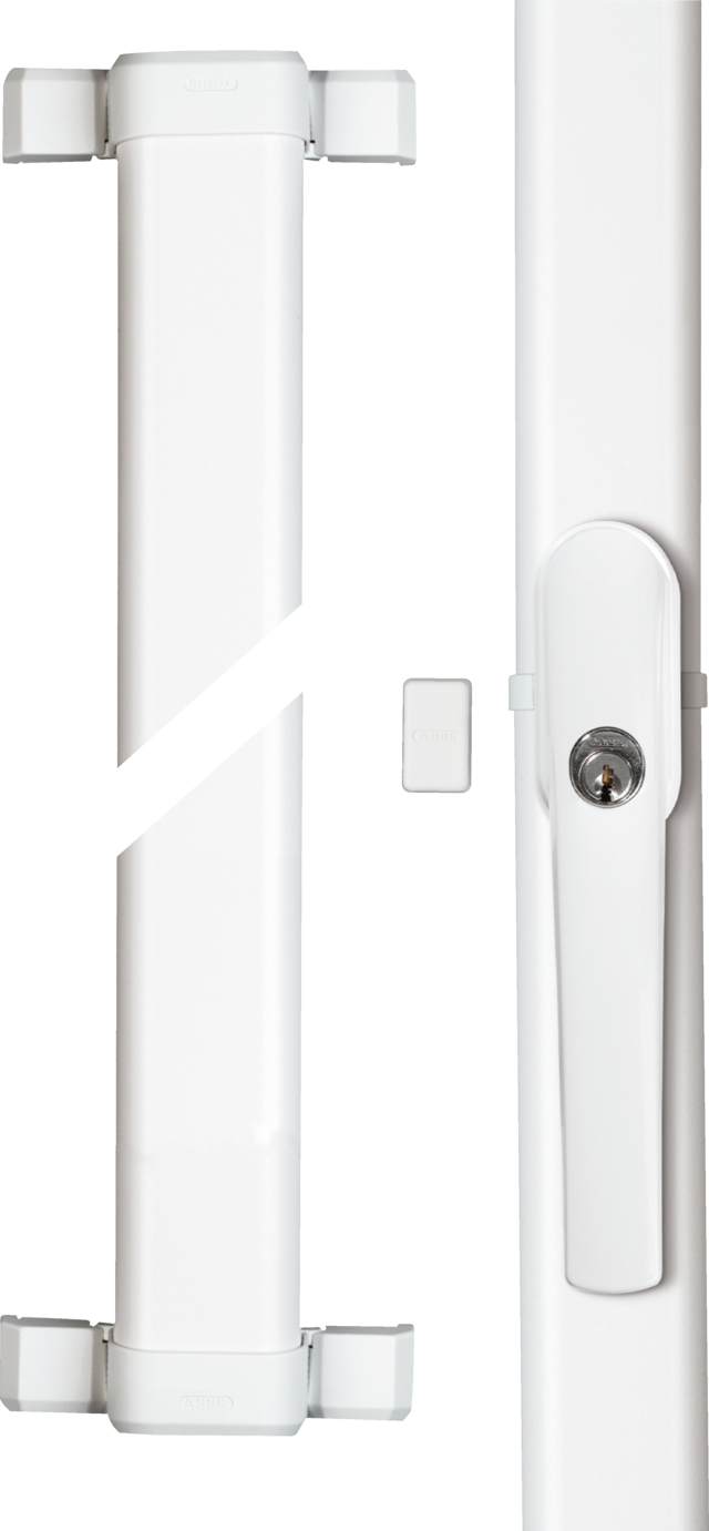 Secvest 2WAY FOS 550 E wireless window bar lock, white front view