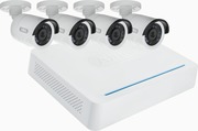 Analogue HD Monitoring Set: 8-Channel Video Recorder + 4 Outdoor Cameras