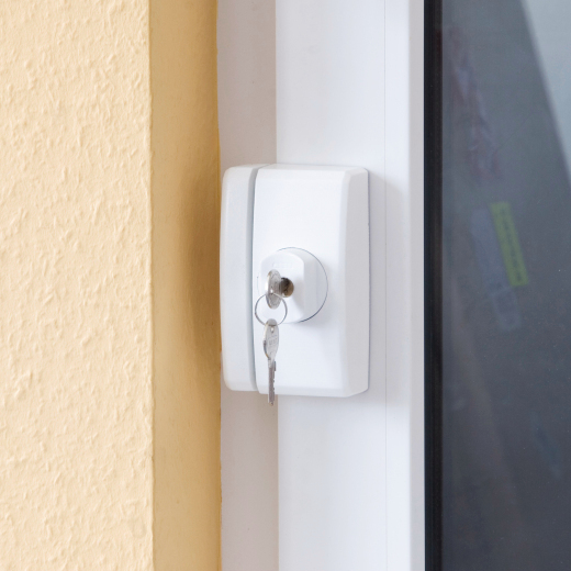 Wireless Window Protection System FTS 96 E white - AL0145 Example of application