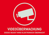 Warnaufkleber Videoüberwachung (ohne ABUS Logo) 148 x 105 mm