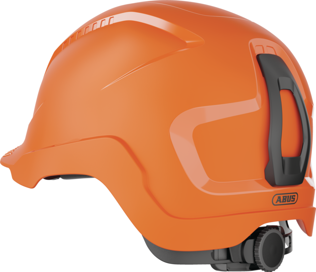 Scator-E safety orange oblique back view