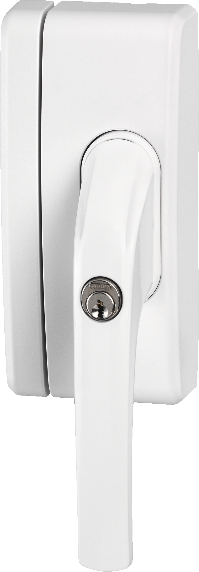 security window handle FO400N white oblique front view