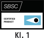 Logo d’agrément aux tests de résistance Svensk Brand- och Säkerhetscertifiering AB (classe 1) – Stockholm, Suède (SBSC)