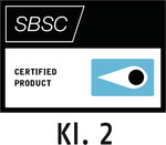 Logo d’agrément aux tests de résistance Svensk Brand- och Säkerhetscertifiering AB (classe 2) – Stockholm, Suède (SBSC)