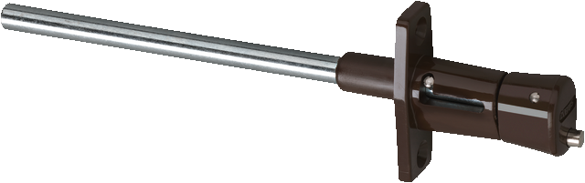 redőnyzár RS87 barna ferde elülső nézet