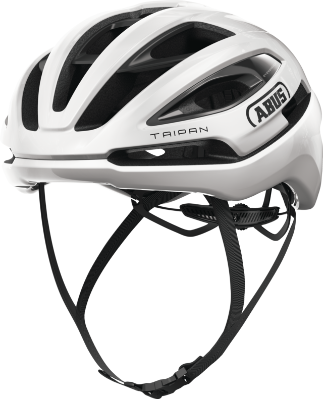 Taipan LED shiny white oblique front view