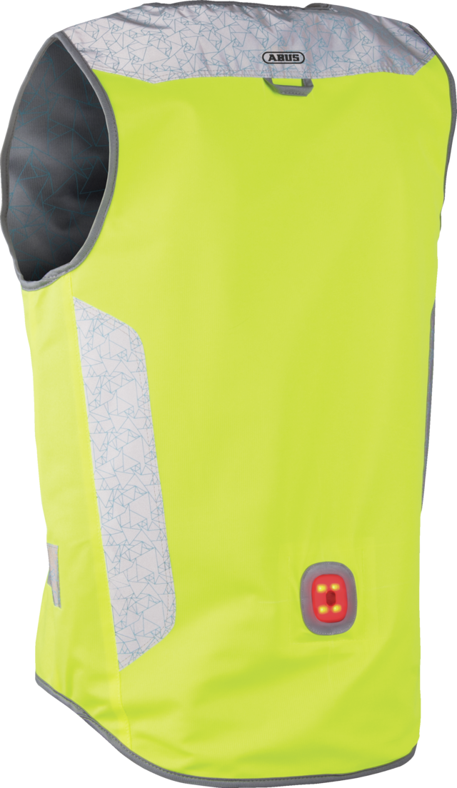 Lumino Night Vest geel achteraanzicht