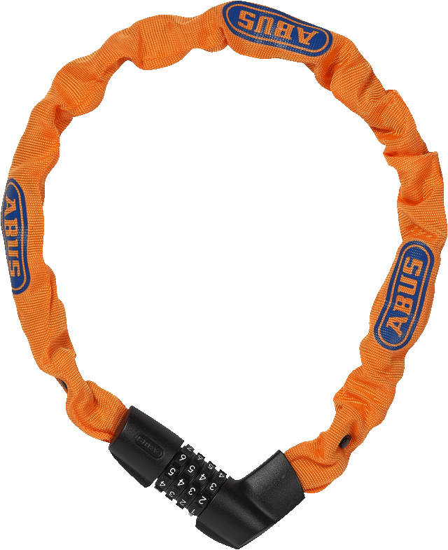Combinación de candados y cadenas Tresor 1385/75 Neon naranja