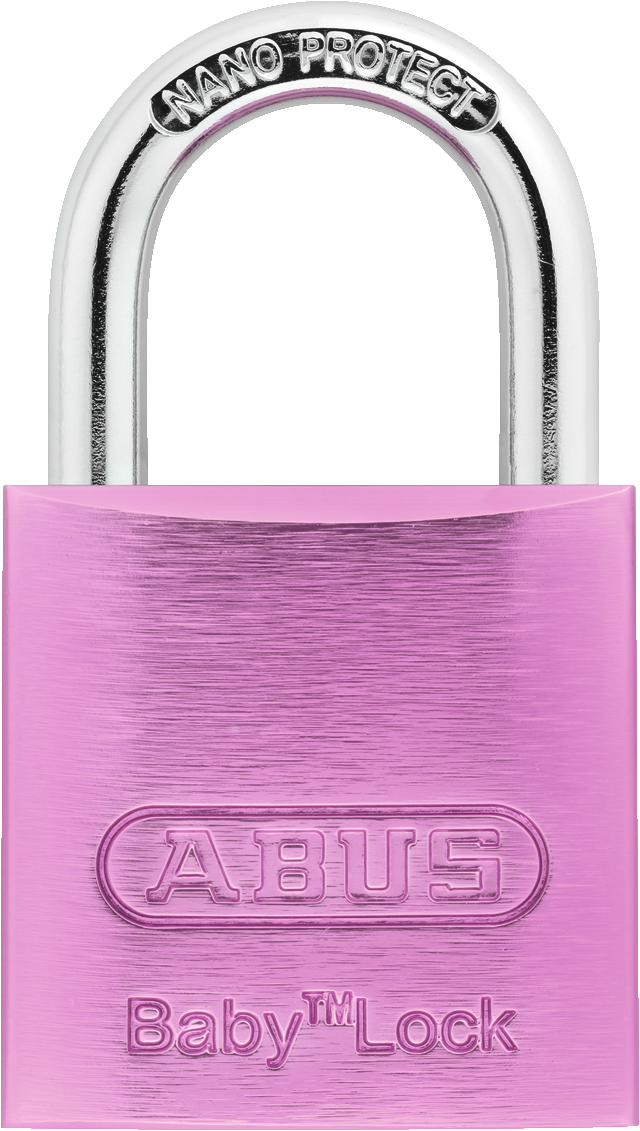 Hengelås aluminium 645TI/30 Baby Lock pink