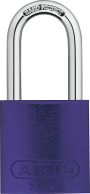 Padlock aluminium 74/40HB75 purple