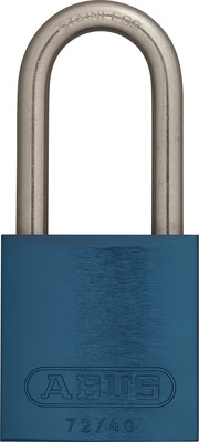 Vorhangschloss Aluminium 72IB/40HB40 blau vs.