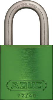 Hengelås aluminium 72IB/40 grøn ka.