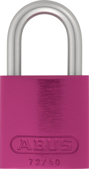 Padlock aluminium 72LL/40 pink Lock-Tag
