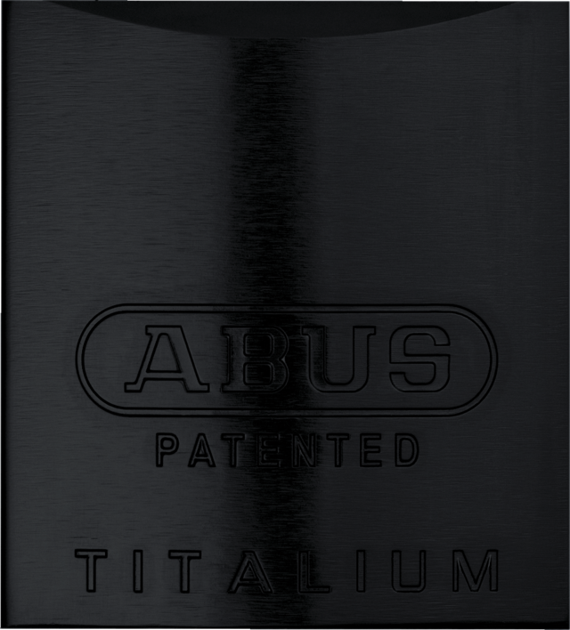 Hengelås aluminium 83AL/45 S svart (utan cylinder)
