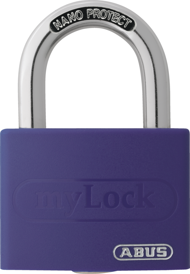 Padlock aluminum T65AL/40 purple Lock-Tag