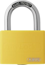 Padlock aluminum T65AL/40 yellow Lock-Tag
