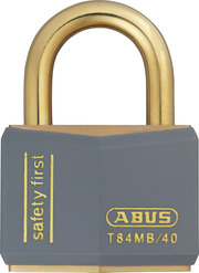 Padlock brass T84MB/40 grey