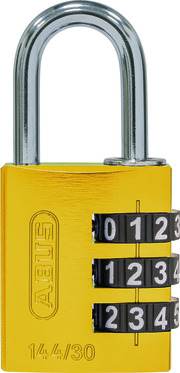 Combination lock 144/30 yellow B/SDKNFINPLCZHRUS