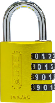 Combination lock 144/40 yellow B/SDKNFIN