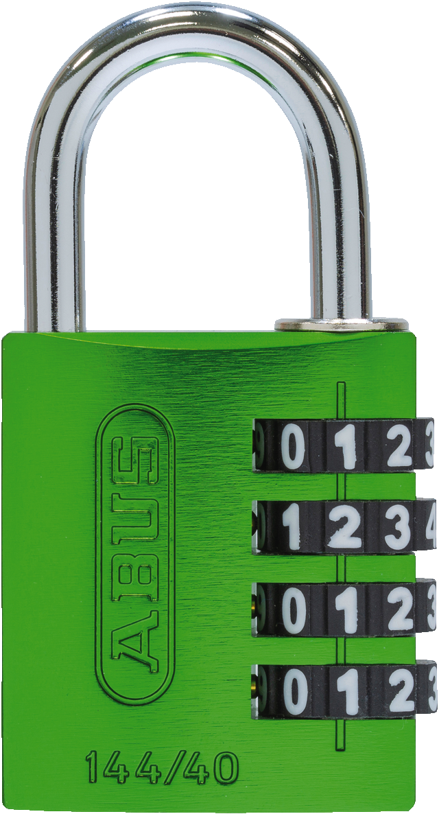 Combination lock 144/40 green B/SDKNFIN