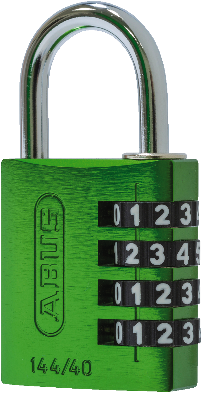Combination lock 144/40 green B/SDKNFIN