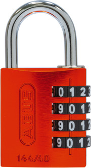 Combination lock 144/40 orange B/SDKNFIN