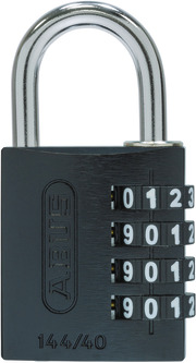 Combination lock 144/40 black B/SDKNFIN