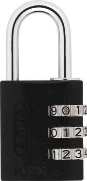 Combination lock 145/30 black B/SDKNFINPLCZHRUS